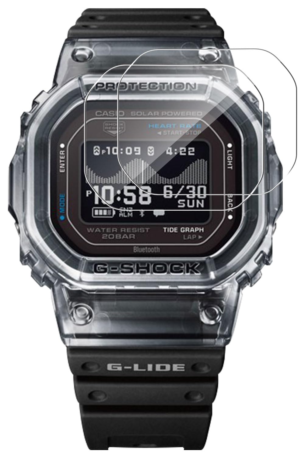 Amazon.co.jp: [2枚セット] SHIKELANG保護フィルム For CASIO 腕時計 G
